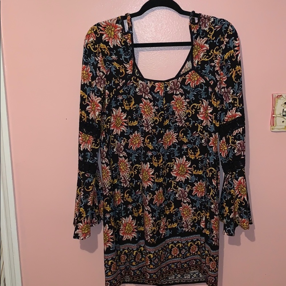 Floral Tie Back Dress